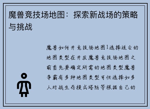 魔兽竞技场地图：探索新战场的策略与挑战